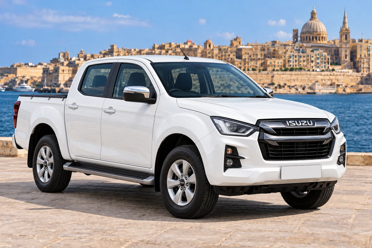 White Isuzu D-MAX